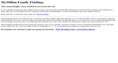 Desktop Screenshot of mcmillan.familyfindings.com